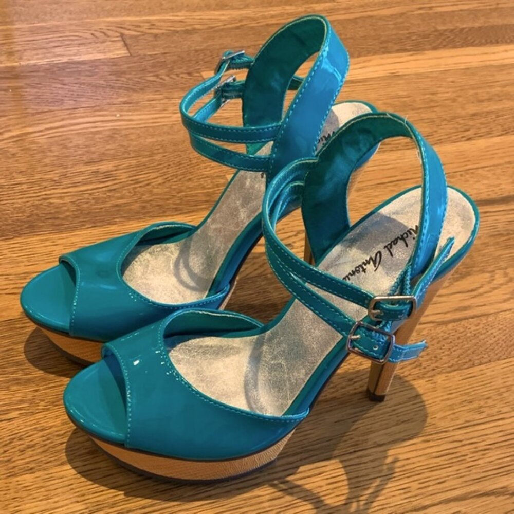 Michael Antonio platform heels blue - Picture 3 of 6